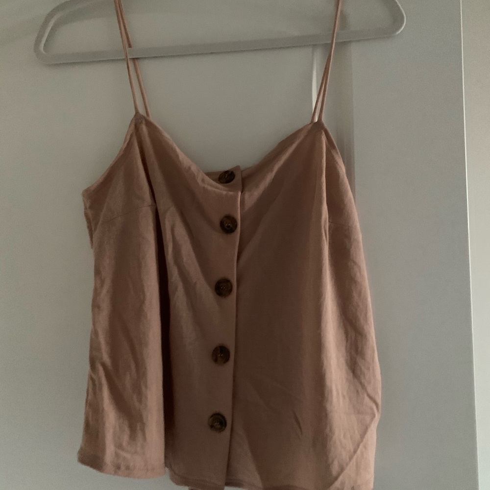 Topshop button bow back tank - Picture 4 of 7
